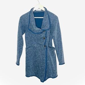 Rebecca King Navy Button Sweater‎